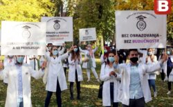 Studenti medicinske grupacije protestvovali u Sarajevu