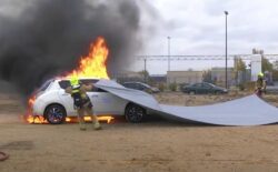 Hoće li se požari na električnim automobilima ovako gasiti?