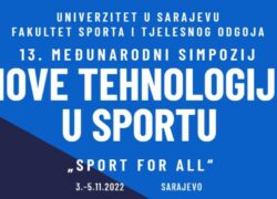 Simpozij Nove tehnologije u sportu od 3. do 5. novembra u Sarajevu
